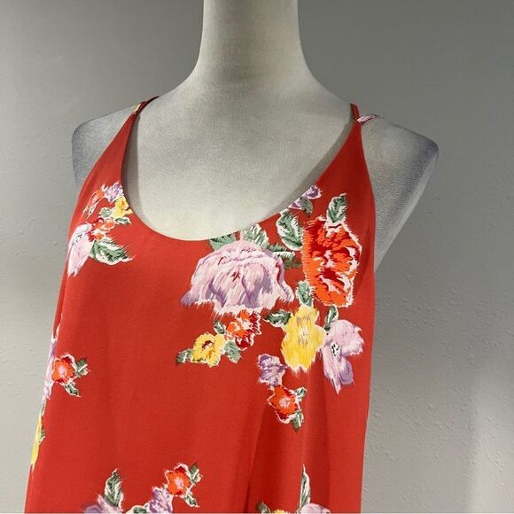 Carolina Belle Floral loose fit mini Dress with straps size 8 - Picture 2 of 13